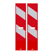 Traffic panel flat | film RA2/B | on both sides indicating right | red / white